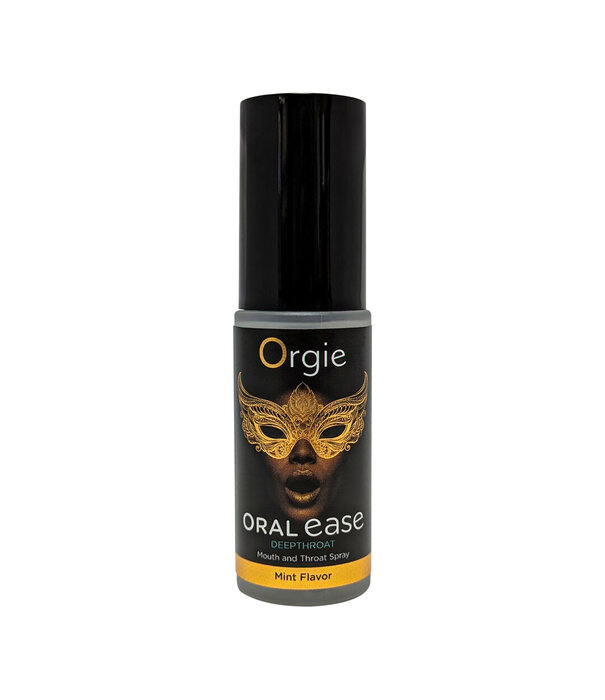 Orgie Oral Ease Deepthroat - Mond- en Keelspray - Munt Smaak - 0,5 fl oz / 15 ml