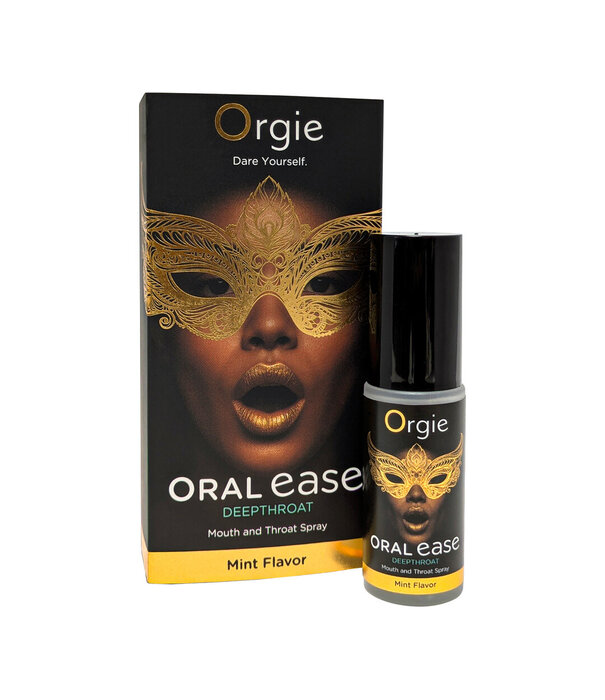 Orgie Oral Ease Deepthroat - Mond- en Keelspray - Munt Smaak - 0,5 fl oz / 15 ml