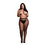 Panty met Kleine Visnetstructuur - OSX - Zwart