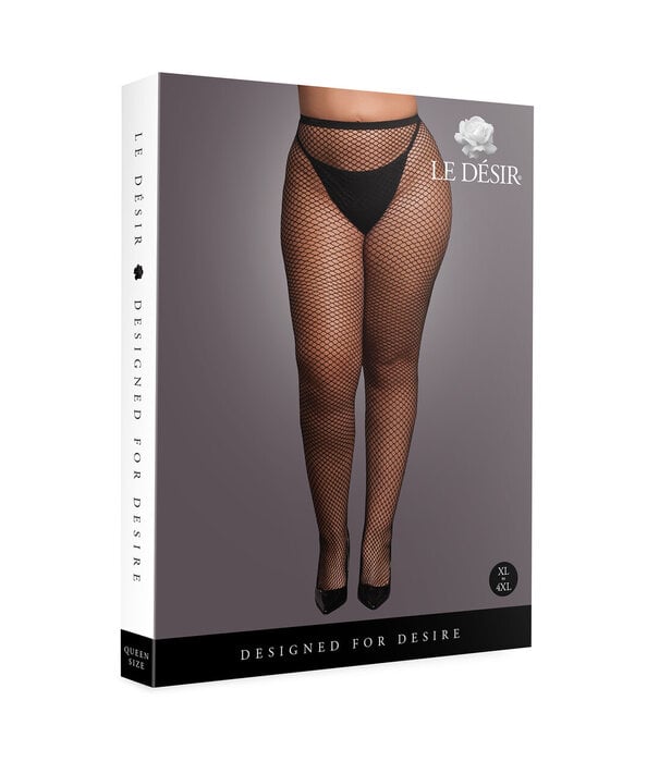 Le Désir by Shots Panty met Kleine Visnetstructuur - OSX - Zwart