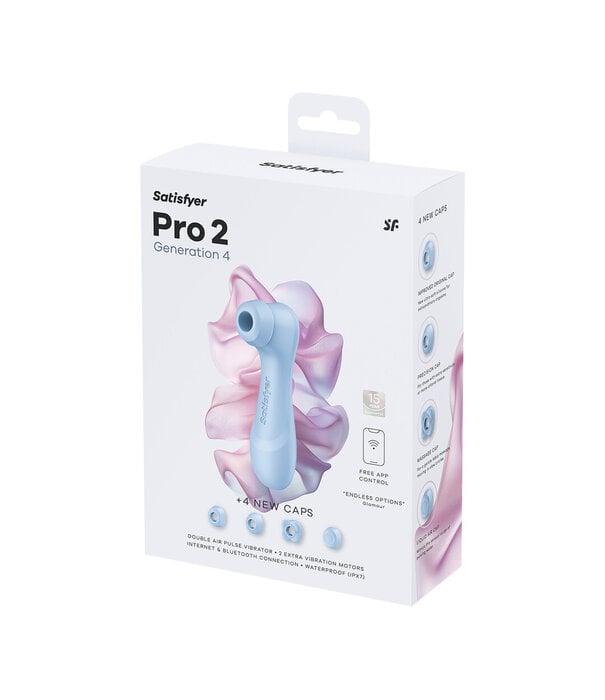 Satisfyer Pro 2 Generatie 4 - Dubbele Luchtpulsvibrator - Serene Blauw