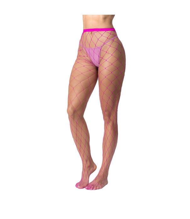Mapalé Fence Net Pantyhose - One Size - Roze