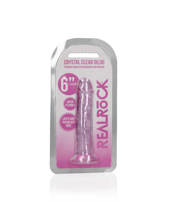 RealRock by Shots Rechtdoor Realistische Dildo met Zuignap - 6'' / 14,5