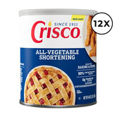 12 Pack All-Vegetable Shortening - 48 oz / 1360 gr