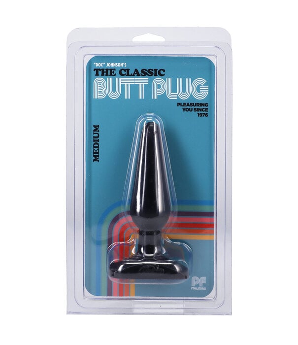 Doc Johnson The Classic - Butt Plug - Medium - Black