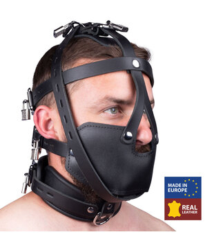 Leren Masker - Zwart