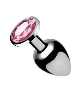Roze edelsteen - Butt Plug - Groot