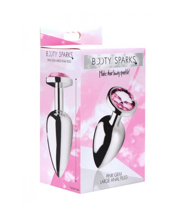 Roze edelsteen - Butt Plug - Groot
