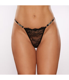 2 SEXY - Tanga - One Size - Zwart