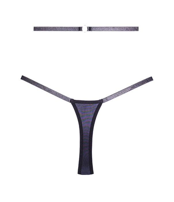 Allure Cherished - Kant en Gaas String - OS - Zwart