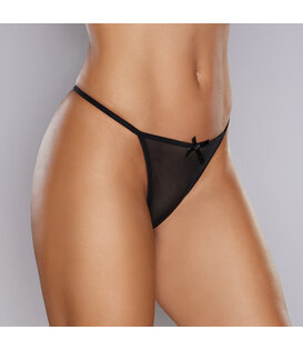 Mesh String - One Size - Zwart