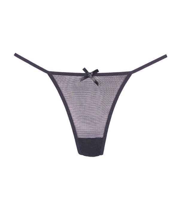 Allure Mesh String - One Size - Zwart