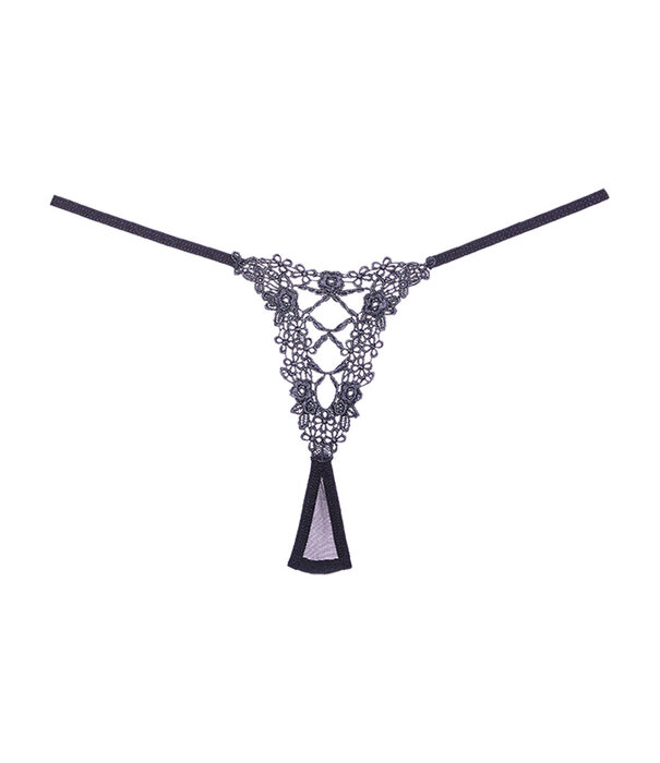 Allure Mesh String - One Size - Zwart