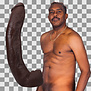 Dredd - Realistische ULTRASKYN Dildo - 13,5 / 34 cm - Chocolade