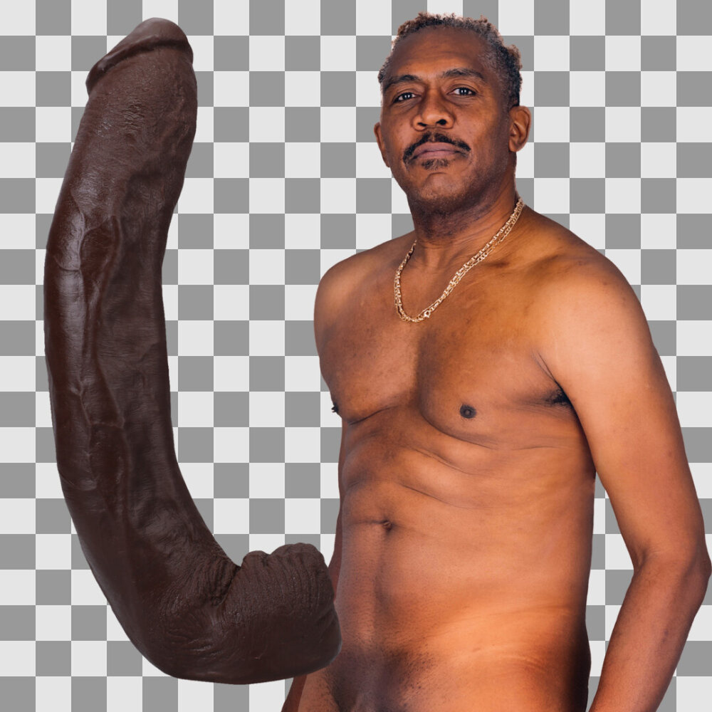 Doc Johnson Dredd - Realistische ULTRASKYN Dildo - 13,5 / 34 cm - Chocolade