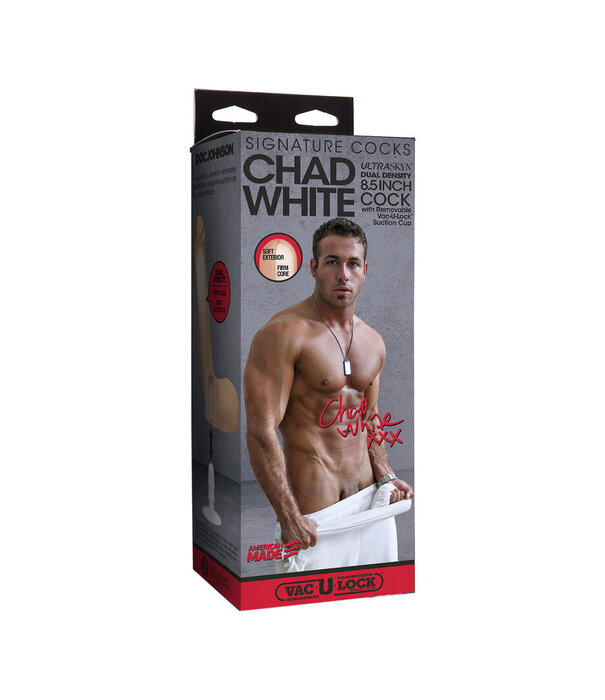 Doc Johnson Chad White - Realistic ULTRASKYN Dildo - 8 / 20 cm