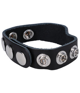 De Leather 5 Snap - Leather Cockring
