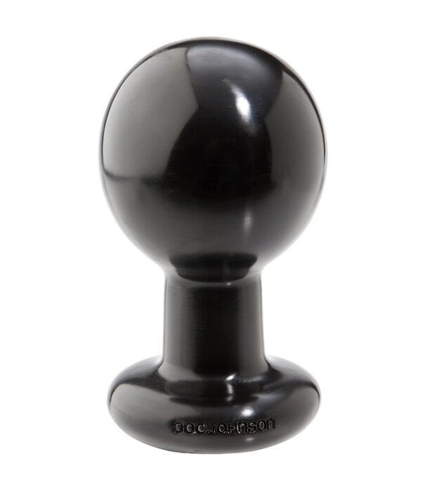 Doc Johnson The Classic - Round Butt Plug - Large - Black