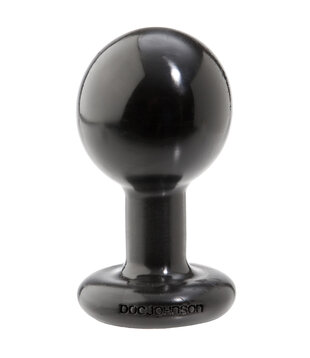 The Classic - Round Butt Plug - Medium - Black