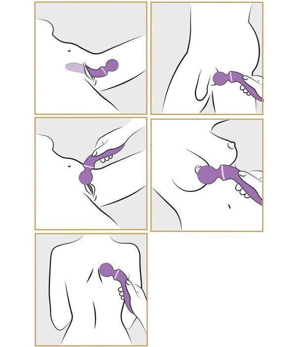 * Fantasy For Her Duo Wand Massage-Her – Dubbel Verleidelijk, Dubbel Genieten
