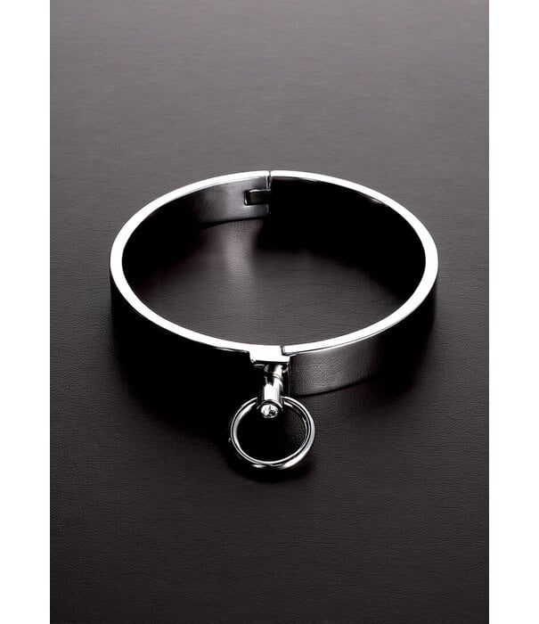 Steel by Shots Stijlvolle Slave Collar met Edelstenen - US Maat 16 / EU Maat 44