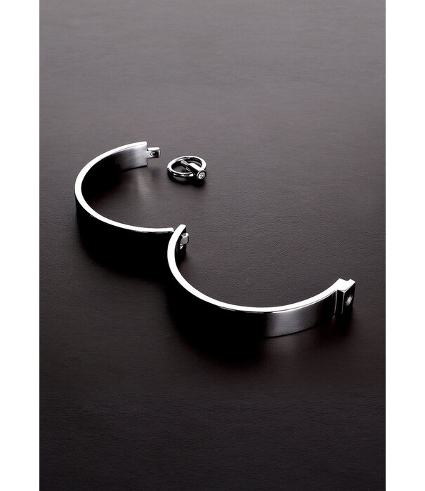 Steel by Shots Stijlvolle Slave Collar met Edelstenen - US Maat 16 / EU Maat 44