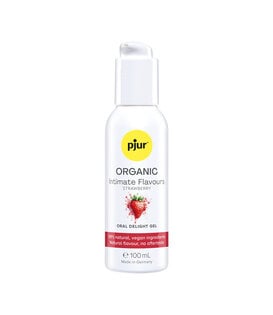 Organic - Intimate Flavours - Strawberry - Oral Delight Gel - 3.4 f loz / 100 ml