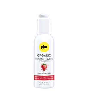 Organic - Intimate Flavours - Strawberry - Oral Delight Gel - 3.4 f loz / 100 ml