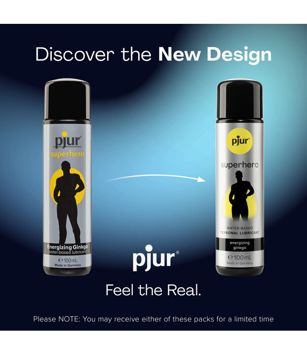 Pjur Superhero - Energizing Waterbased Lubricant for Men - 3.4 fl oz / 100 ml