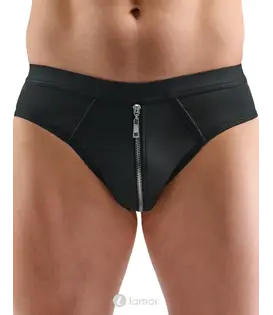 Jockstrap zwart met rits en mesh achterkant, SJ2100401