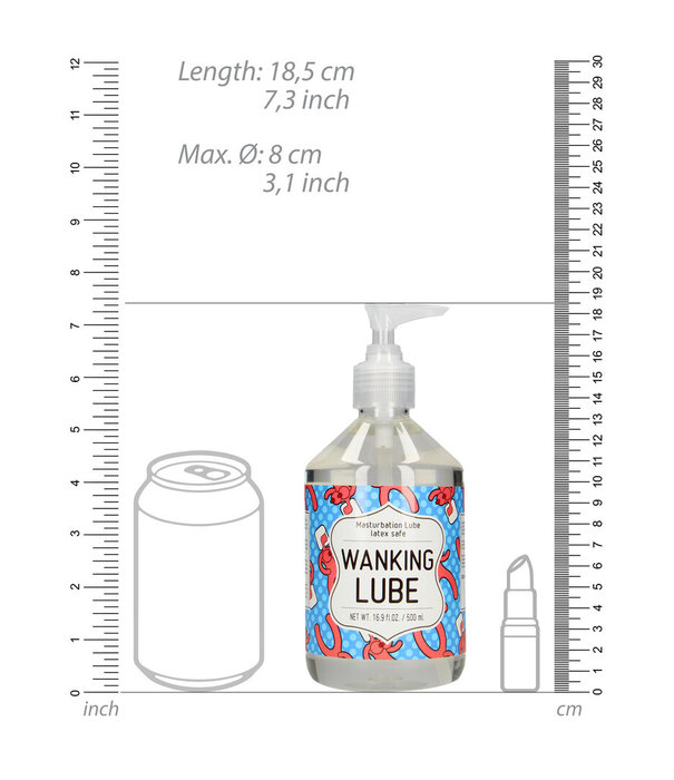 S-Line by Shots WANKING LUBE - Masturbatie Glijmiddel - 500 ml