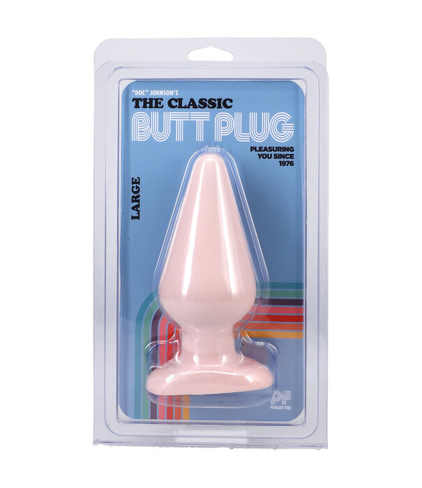 Doc Johnson The Classic - Butt Plug - Large - Cream