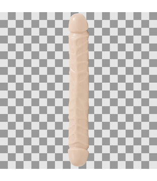 Jr. Veined Double Header - Dildo met Double Ends - 12 / 30 cm