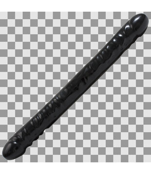 Geaderde Double Header - Dildo met Dubbele Einden - 18 / 45 cm