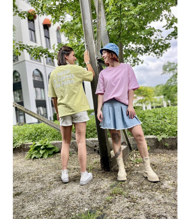Tee coffee pink