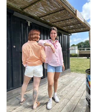 Redial STELLA - Shorts denim white