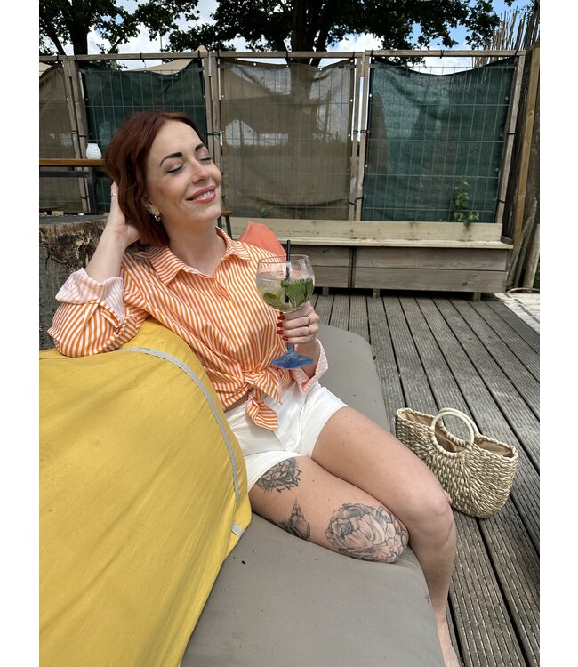 STELLA - Shorts denim white