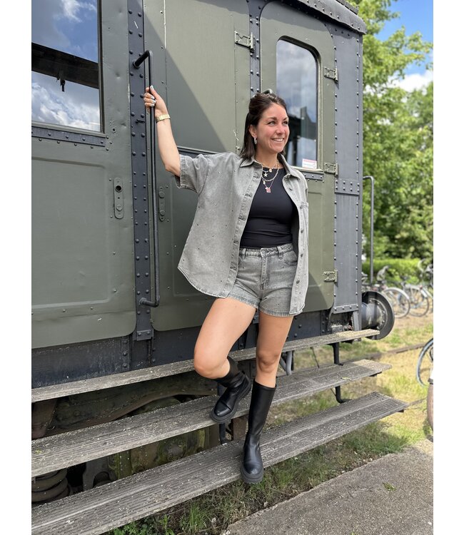 DIDI - Blouse denim grey