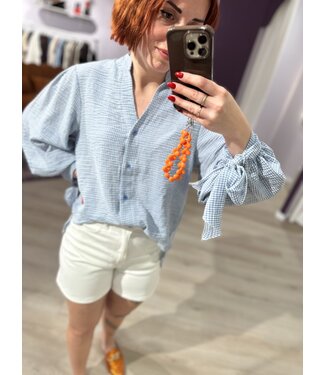 Ambika INDY - Blouse checkered blue