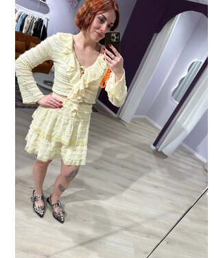 Drôle de Copine POLLIE - Skirt butteryellow