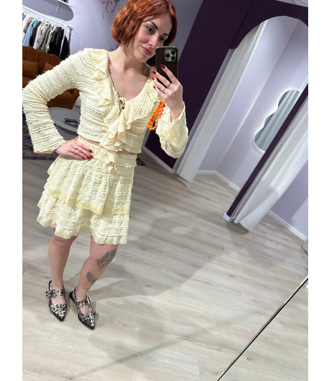 POLLIE - Skirt butteryellow