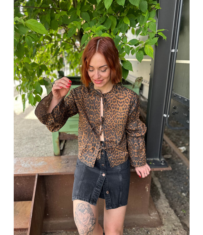 LOU - Skirt denim black