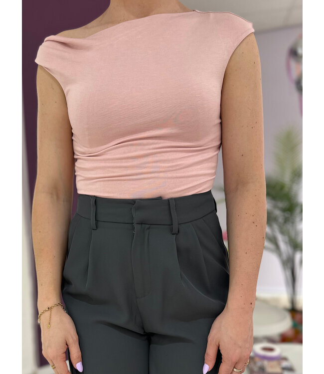 RACHEL - Off shoulder top pink