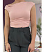 RACHEL - Off shoulder top pink