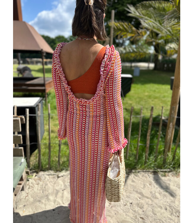 MOLLY - Dress knitted pink