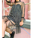 Chocolat JOLENE - Dress mesh leopard green