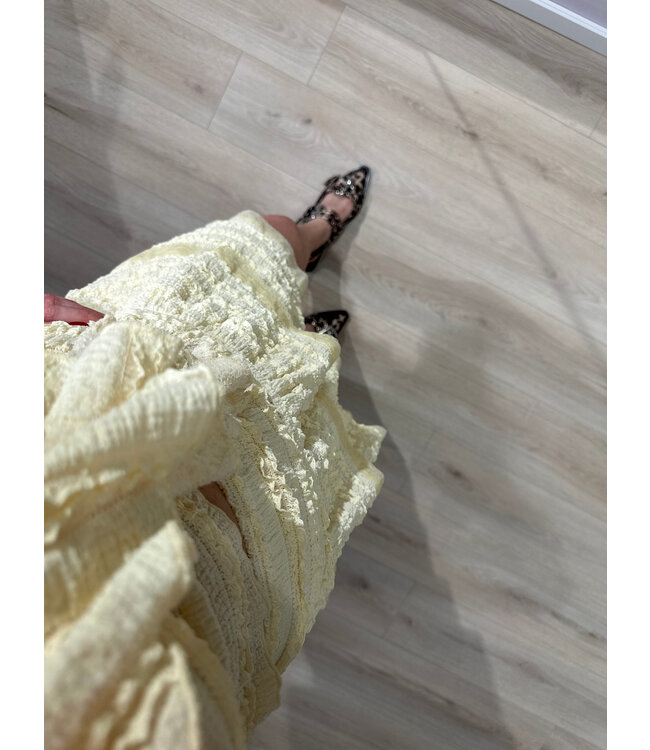 POLLIE - Skirt butteryellow