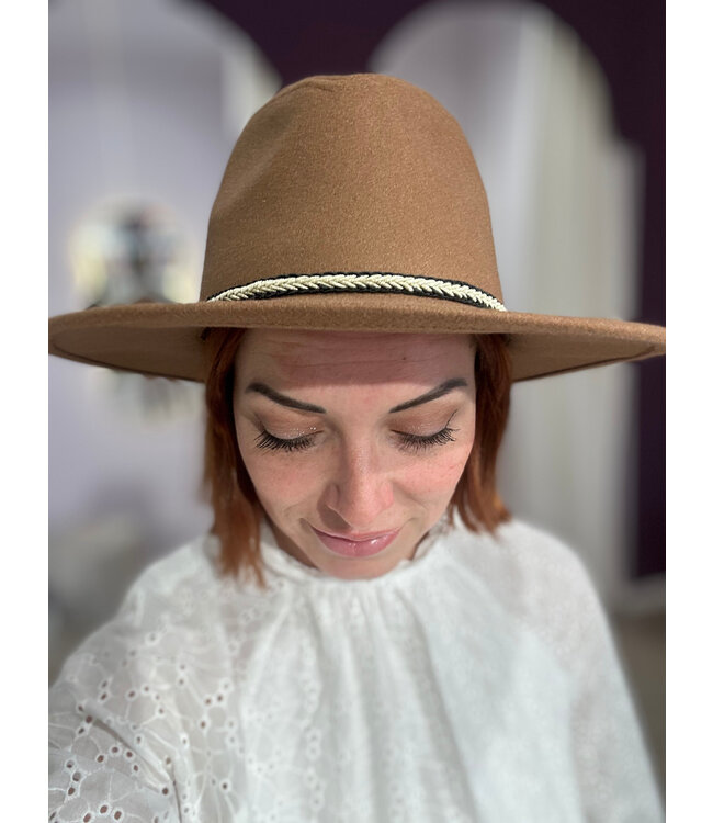 Fedora hat brown