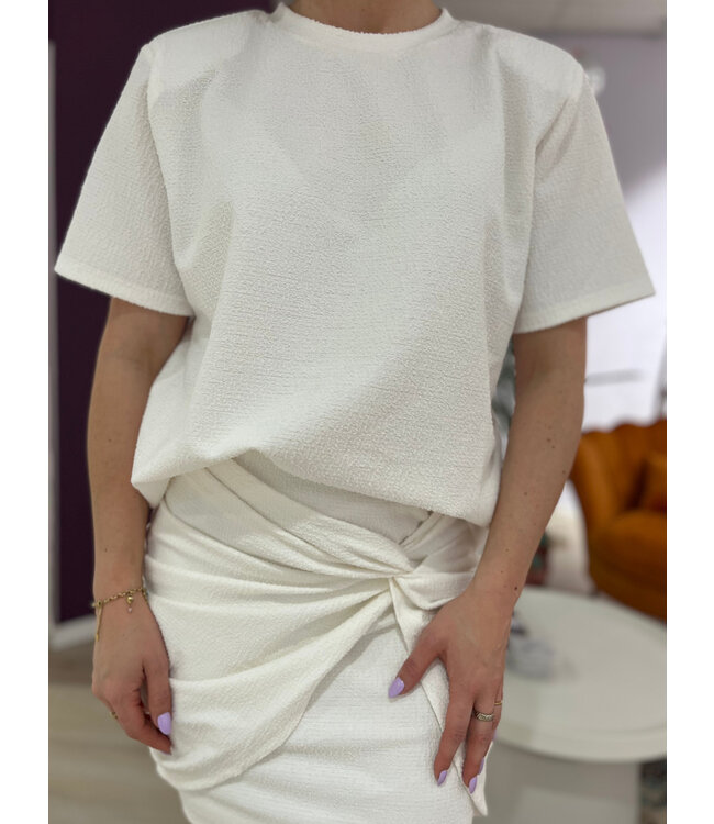 MENIE - Shirt boucle white