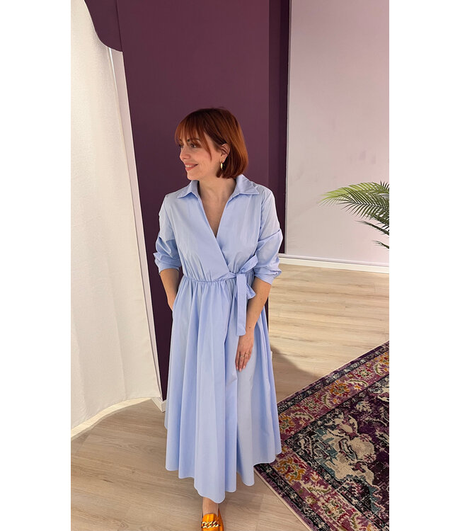 DANA - Dress blue